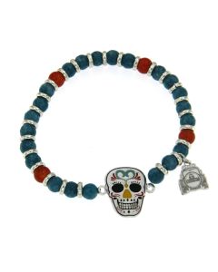 Bracciale Skull Mexican Stones 04
