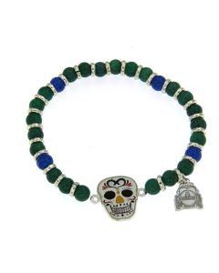 Bracciale Skull Mexican Stones 02