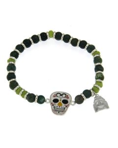 Bracciale Skull Mexican Stones 01